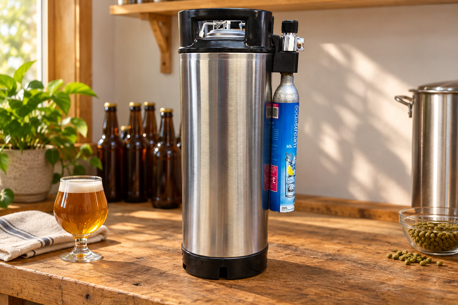 Cornelius keg cylinder hanger