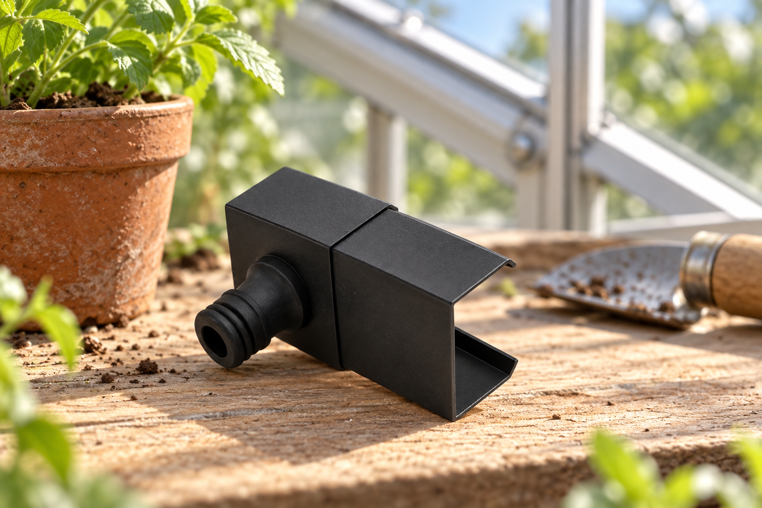 40 × 37 × 24 mm Halls-style gutter connector