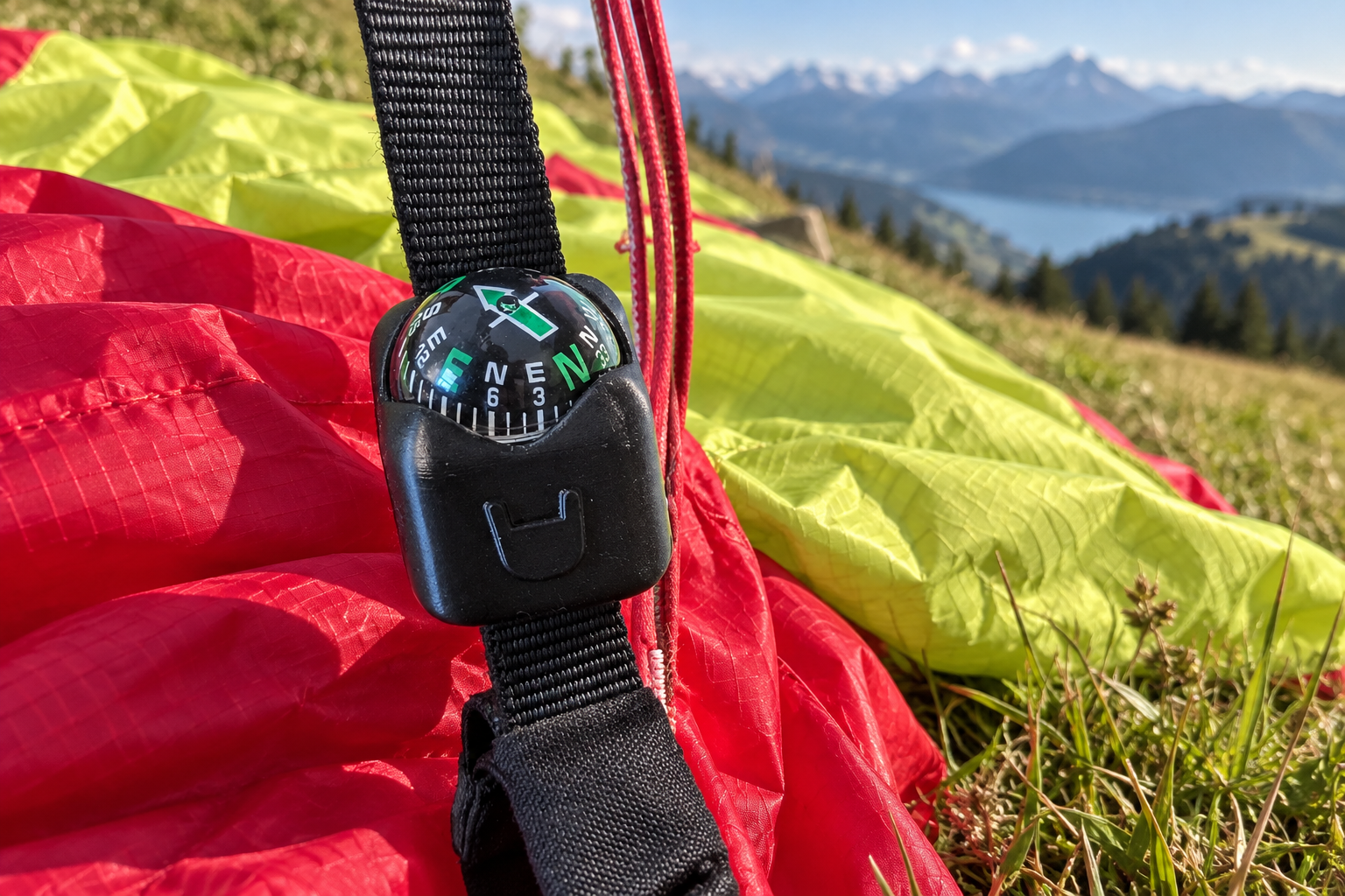Zencore riser compass — product-specific illustrative lifestyle scene